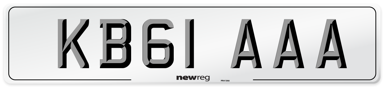 KB61 AAA Number Plate from New Reg